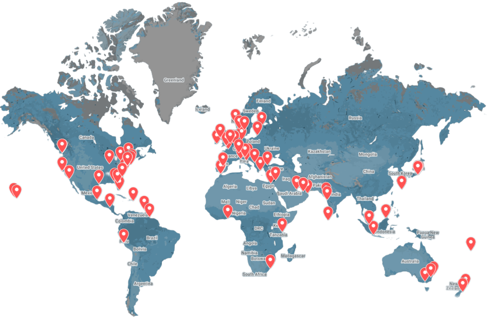 locations served